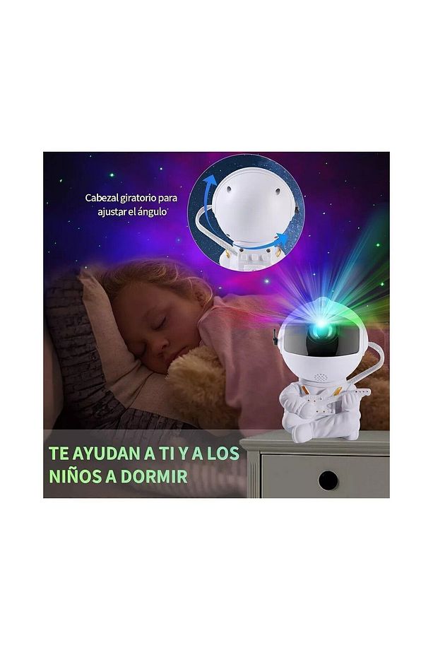 Astronot Gece Lambası Projeksiyon Gece Lambası Oturan Astronot Gece Lambası Küçük Boy - 2
