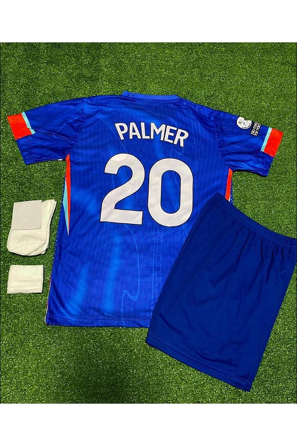 C.h.e.l.s.e.a 2024/25 Yeni Sezon Cole Palmer Iç Saha Çocuk Forması 4'lü Set - 1