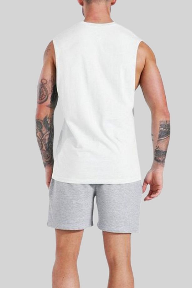 Regular Fit Düz Gri Şort - 3