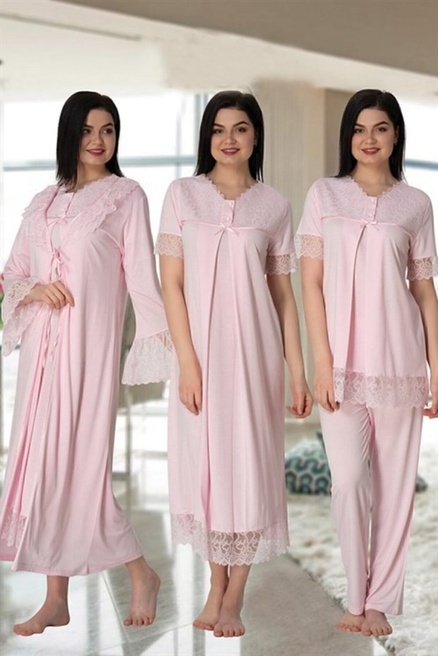 Freya Effort Maternity Maternity Dressing Gown Nightgown Pajama Set Set of 4