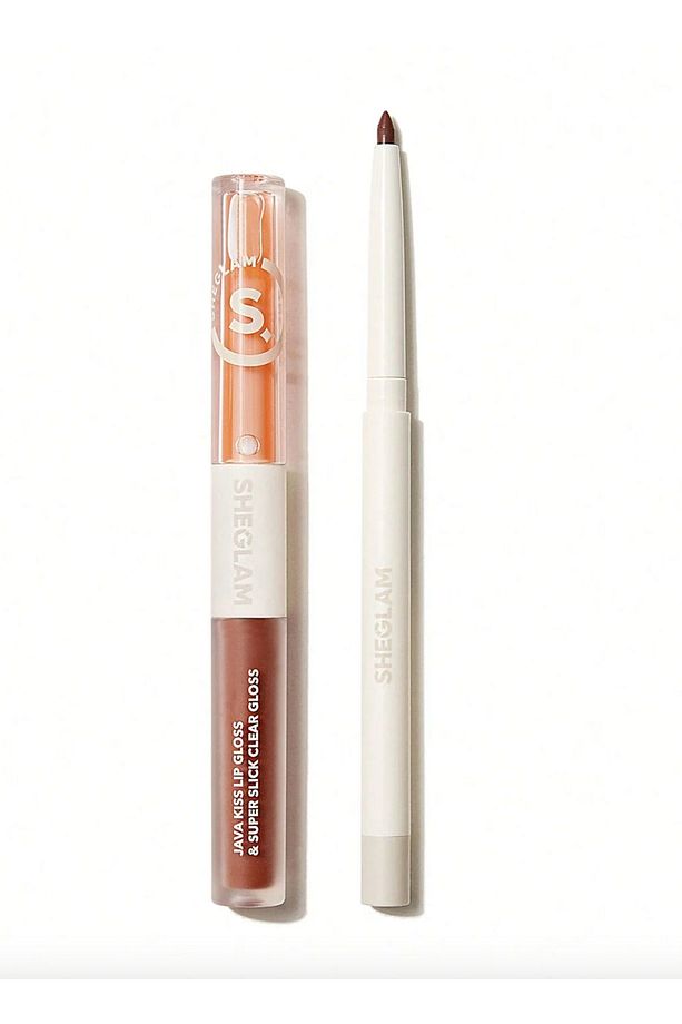 SOFT 90'S GLAM LIP LINER AND LIP DUO SET- 3in1 MOODY TAUPE LIP SET - 1