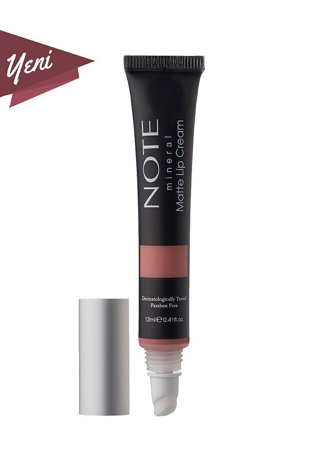 Mineral Matte Lip Cream Yarı Mat Bitişli Likit Ruj 01 Naked Kiss - Nude - 4