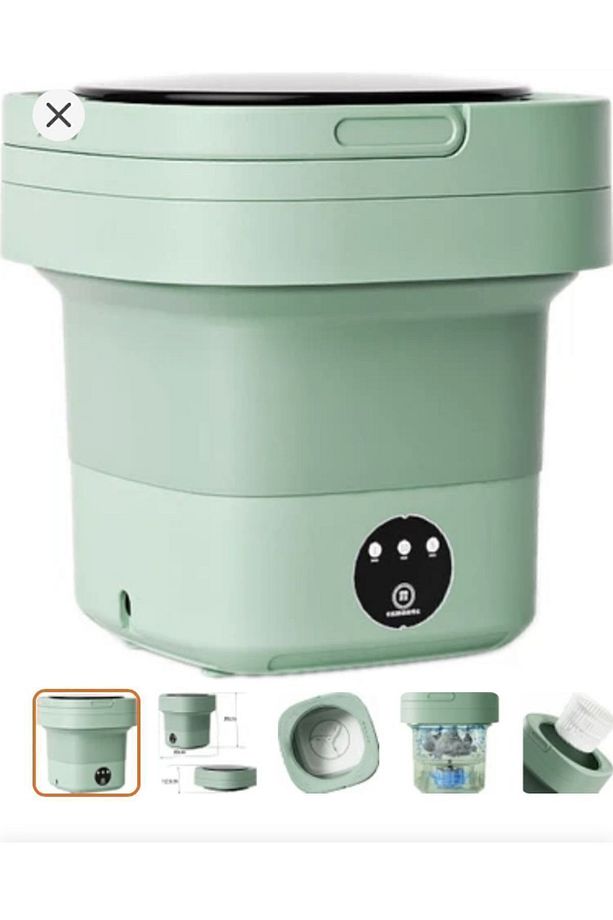 Mini Çamaşır Makinesi, Taşınabilir Mini Katlanabilir Çamaşır Makinesi Kamp, Karavan, Seyahat - 8