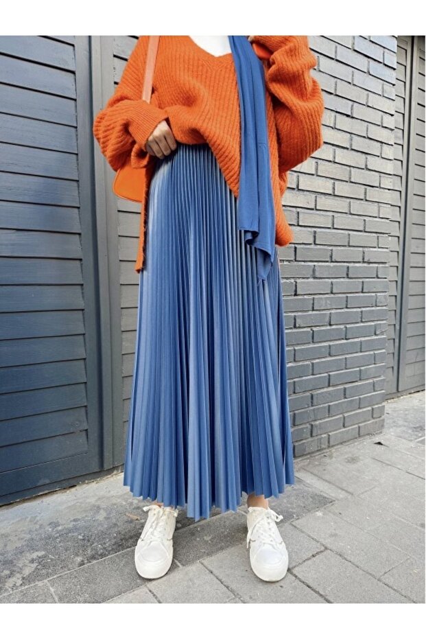 Piliseli Tesettür Etek - 3