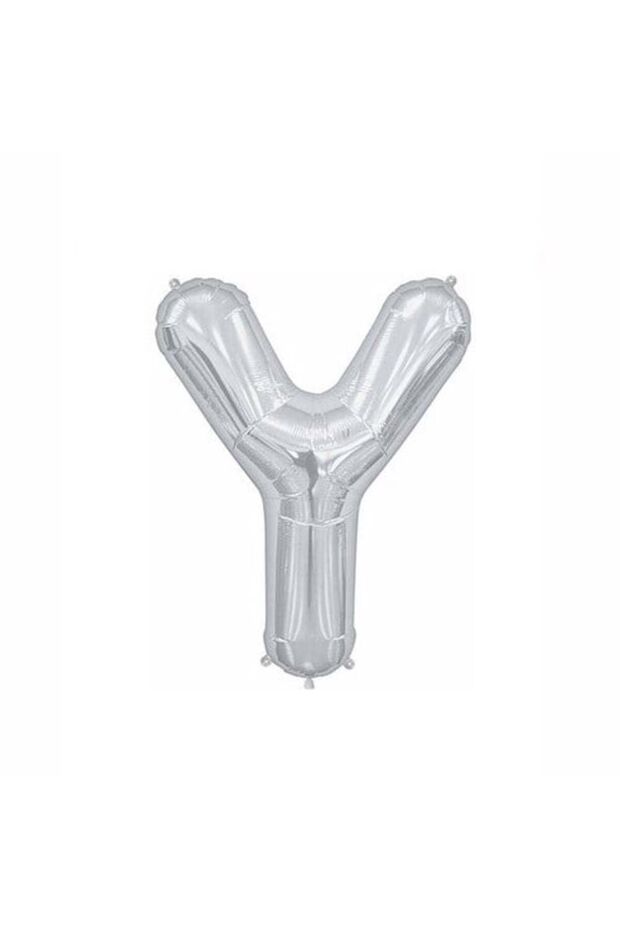 Y Letter Foil Silver Balloon Small 35 Cm