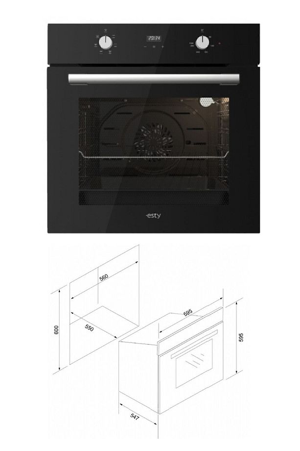 Siyah Cam Ankastre Set - Aef6603b02-3473 Siyah-aco5535b01 - 4