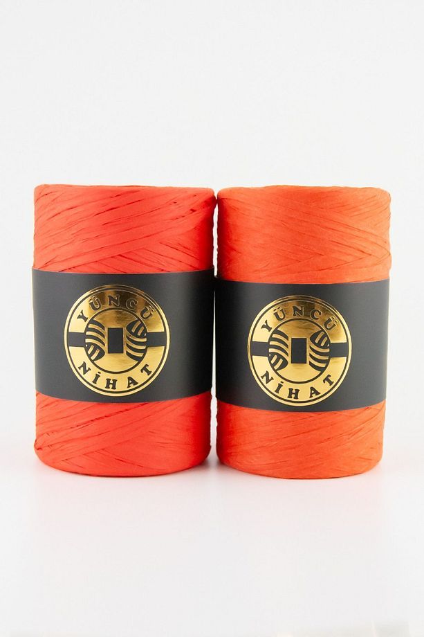 250 Metre 150 gram (310) Gül Kurusu Rafya Ip Çanta Ipi Raffia Ip Kağıt Ip Supla Ipi Natürel - 3