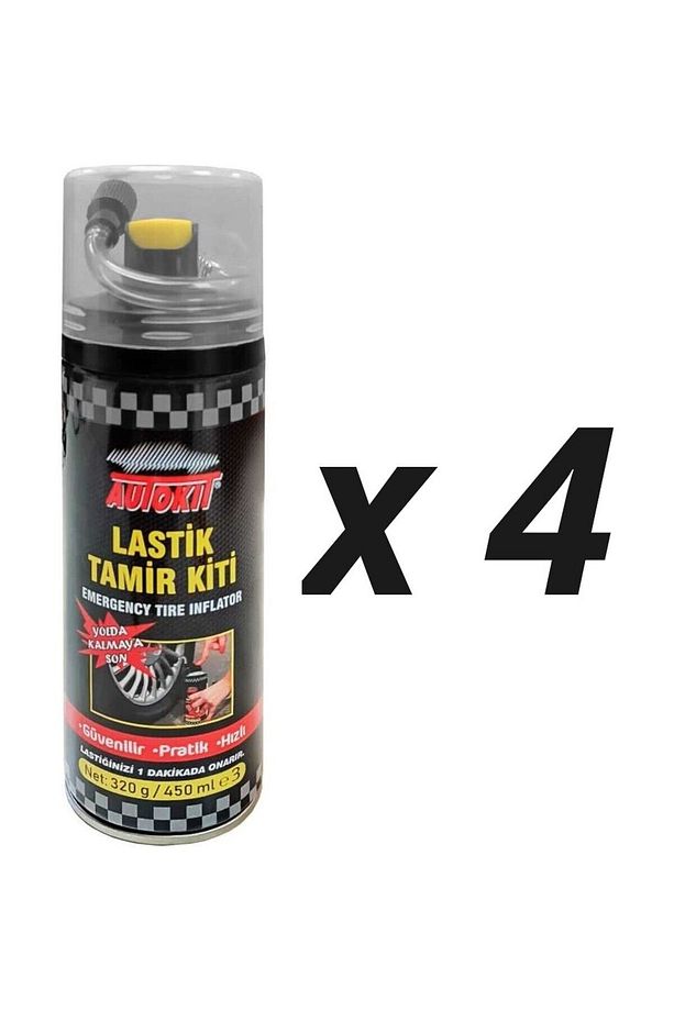 4 Adet Lastik Tamir Kiti Sprey - 1