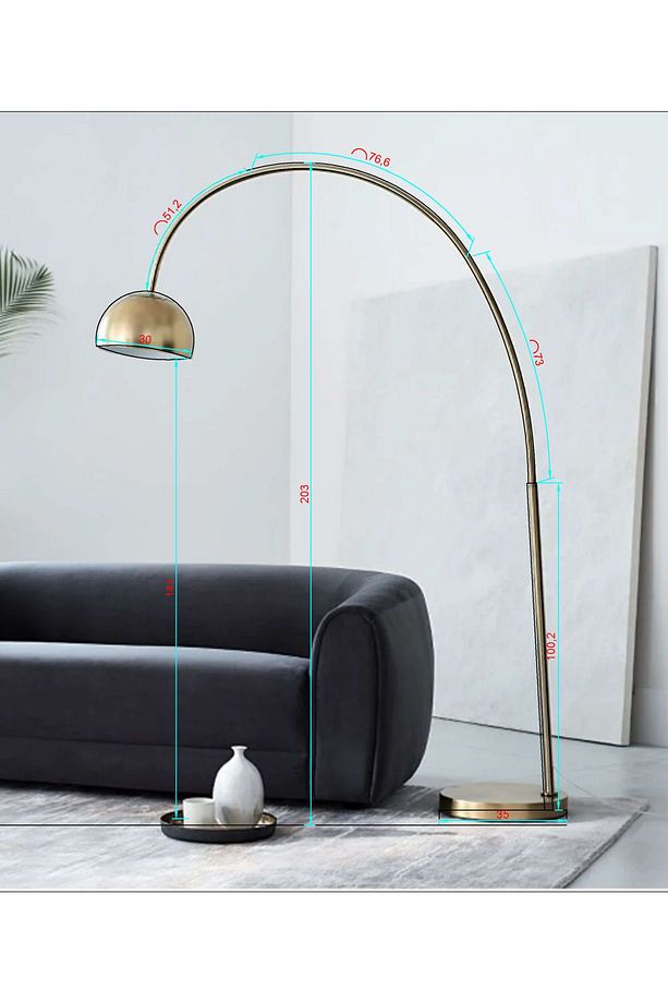 Deve Boynu Modern Tasarım Lambader - 5