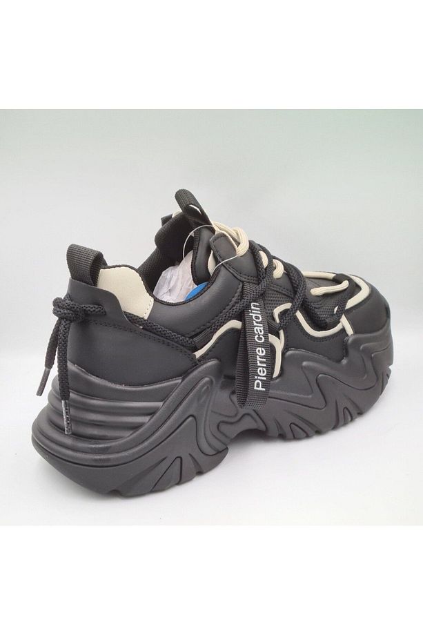 11131 Siyah Kalın Taban Anatomik İç Taban Kadın Sneaker Spor Ayakkabı - 4