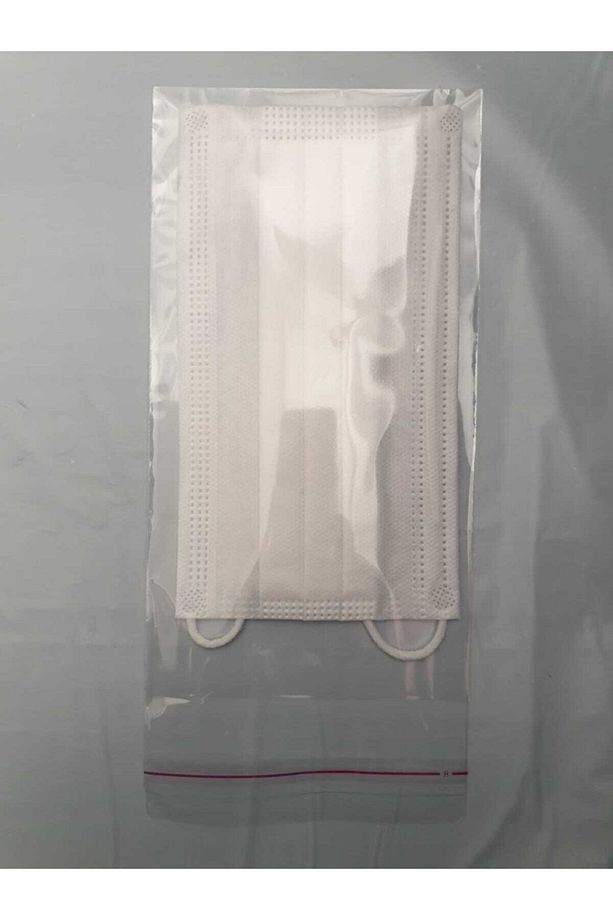 Opp Kendinden Yapışkanlı Tekli Maske Poşeti 11x25 cm 100 Adet - 3