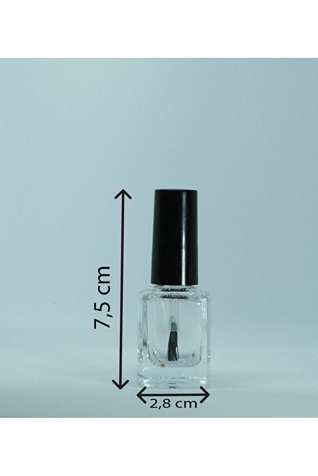 Oje Şişesi 12 ml (3 ADET) Boş Kare Modeli - 5