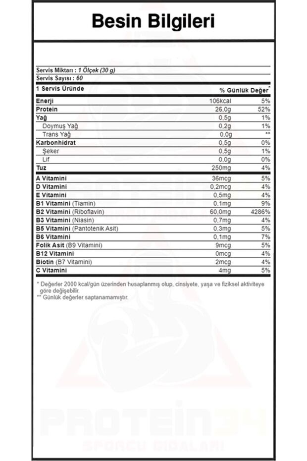 Pure Whey Isolate Proteın Çilek 1800g - 2