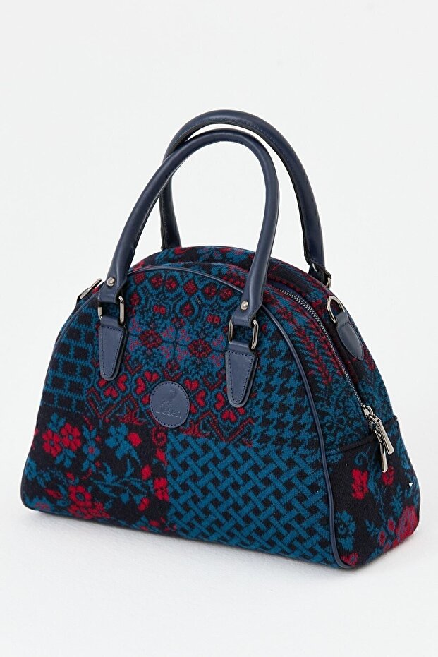 Kadın Patchwork Çanta K.lacivert - 3