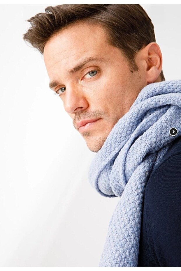 Erkek Yün Kaşkol M.g.mavi - 1