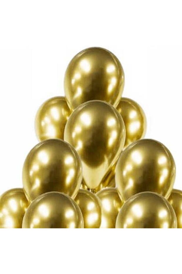 Gold Color Chrome Balloon 50 Pieces