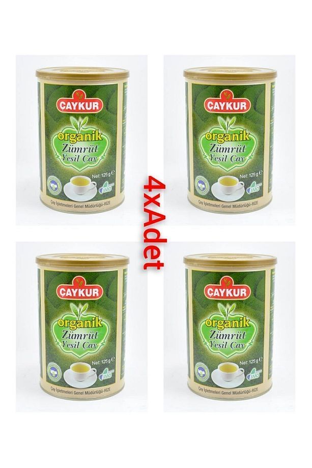 Organik Zümrüt Yeşil Çay 4xadet 125gr (SİLİNDİR KUTU) - 1