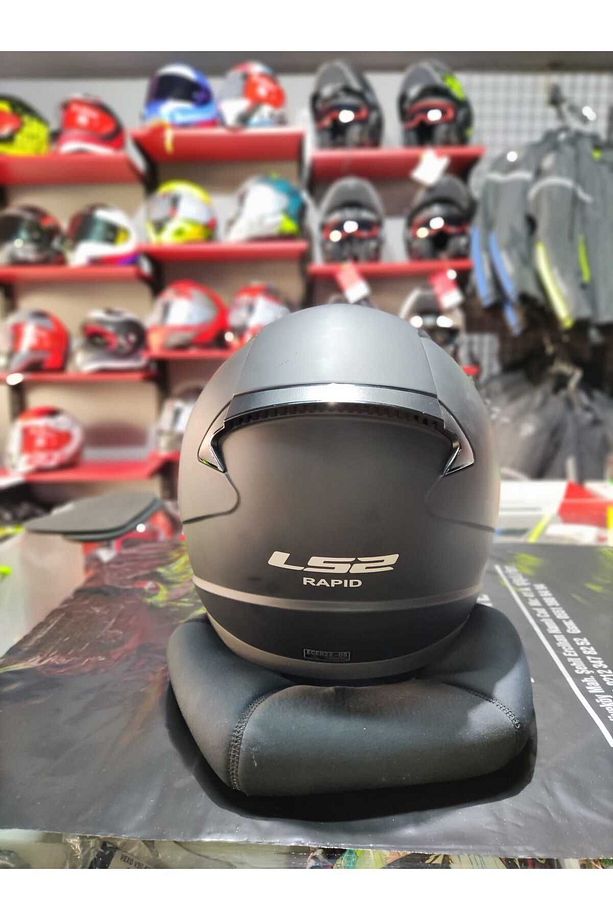 RAPID MAT SİYAH KASK (SİYAH VİZÖRLÜ) BAF HEDİYELİ - 3
