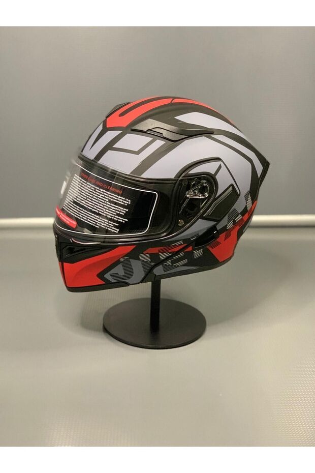 Jk-902 Güneş Vizörlü Çene Açılır Kask H1 RED - 2