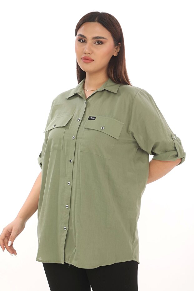 100% Cotton Large Size Natural Shirt