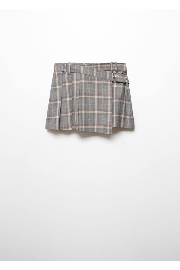 Ekoseli mini etek - 3