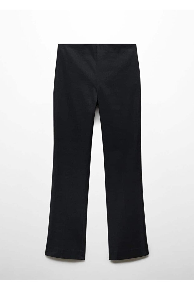 Flare keten pantolon - 3