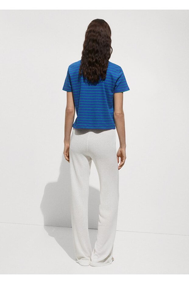 Gestreiftes Baumwoll-T-Shirt - 4