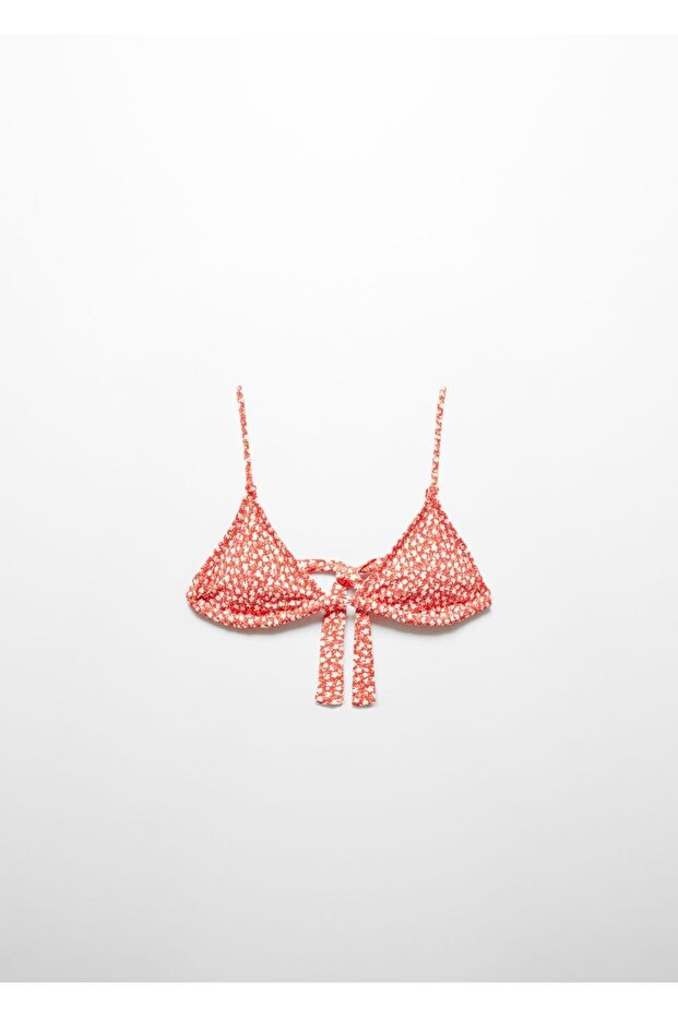 Çiçekli üçgen bikini - 3