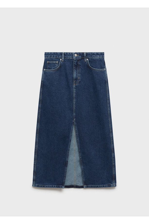 Midi Denim Etek - 3