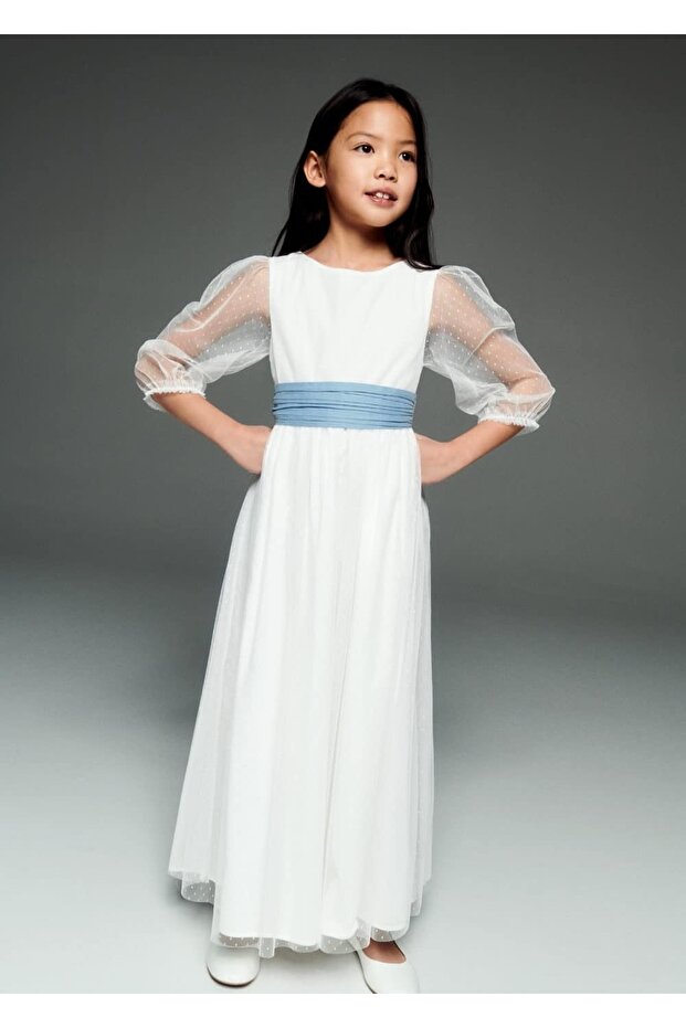 Fiyonklu Plumeti Elbise - 1