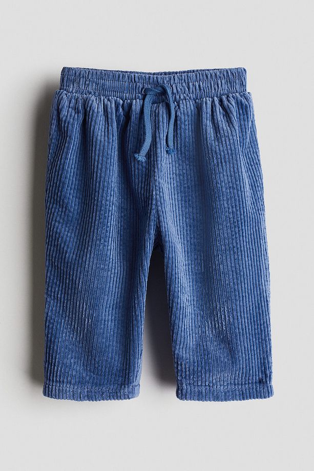 Pamuklu Ve Fitilli Kadife Jogger Pantolon - 2