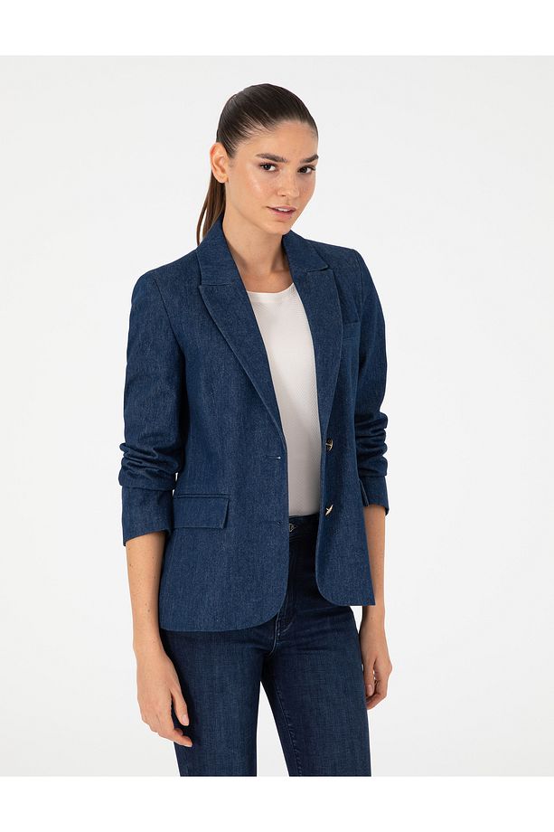 İndigo Regular Fit Jean Ceket 50291404-VR028 - 1