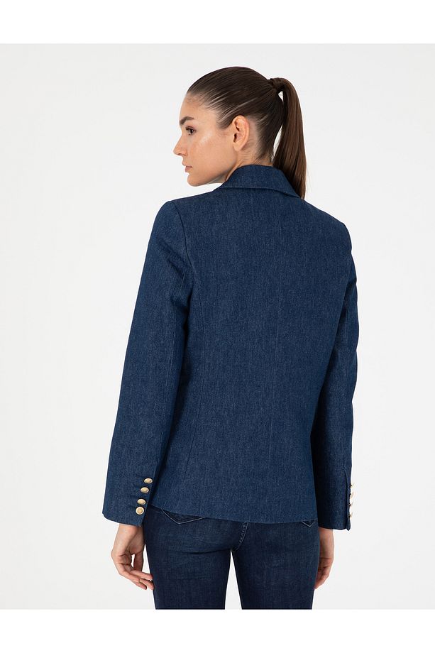 İndigo Regular Fit Jean Ceket 50291404-VR028 - 5