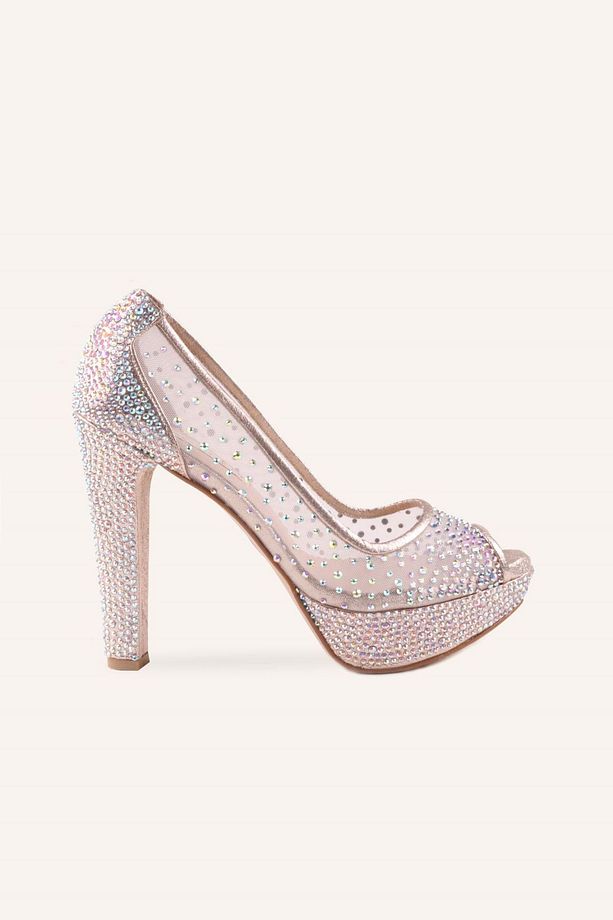 Ekru Cinderella Platformlu Ayakkabı - 1