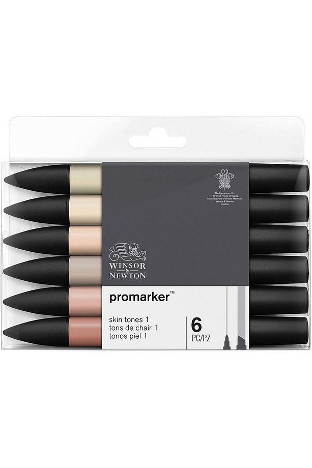 Winsor & Newton Promarker 6'lı Skin Tones 1 - 1