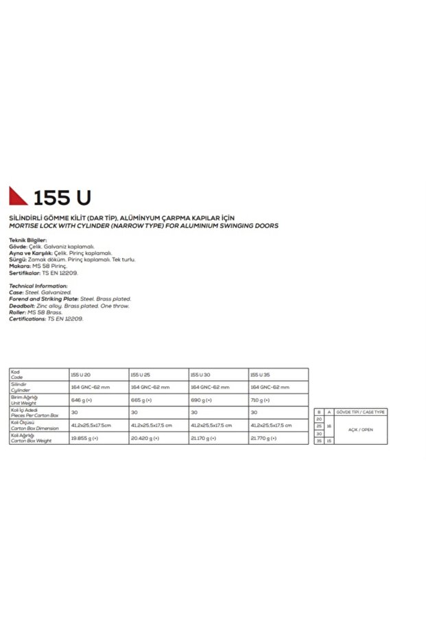 155 U قفل دائري 20 مم - 2