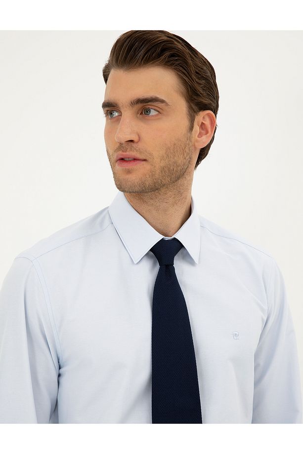Açık Mavi Regular Fit Uzun Kollu Basic Gömlek 50289411-VR003 - 2