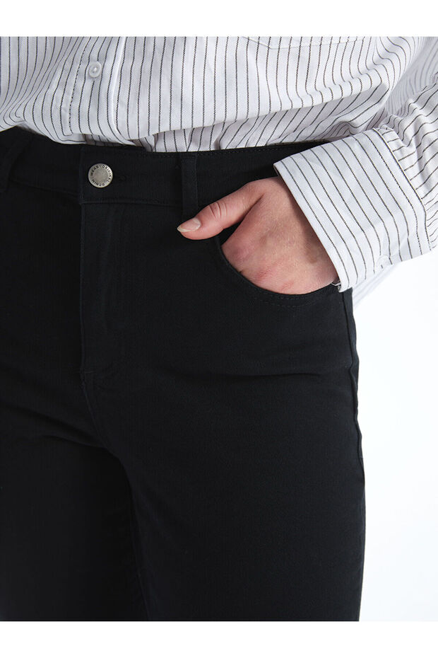 LCW Jeans Siyah Yüksek Bel Push Up Kadın Jean Pantolon - 3