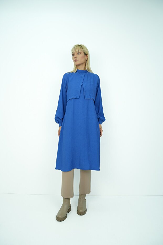 Kalın Modal Tunik Mavi - 2