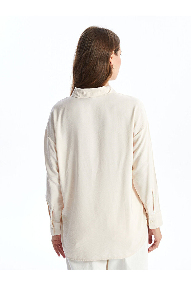 LCW Modest Oversize Kadın Gömlek Tunik - 4
