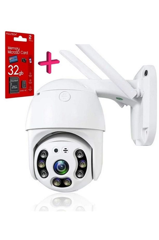 2.0 Mp Hd Lens İç Dış Mekan Suya Danıklı Ip Wifi Network Güvenlik Kamerası 32 Gb Hafıza Kartlı - 1