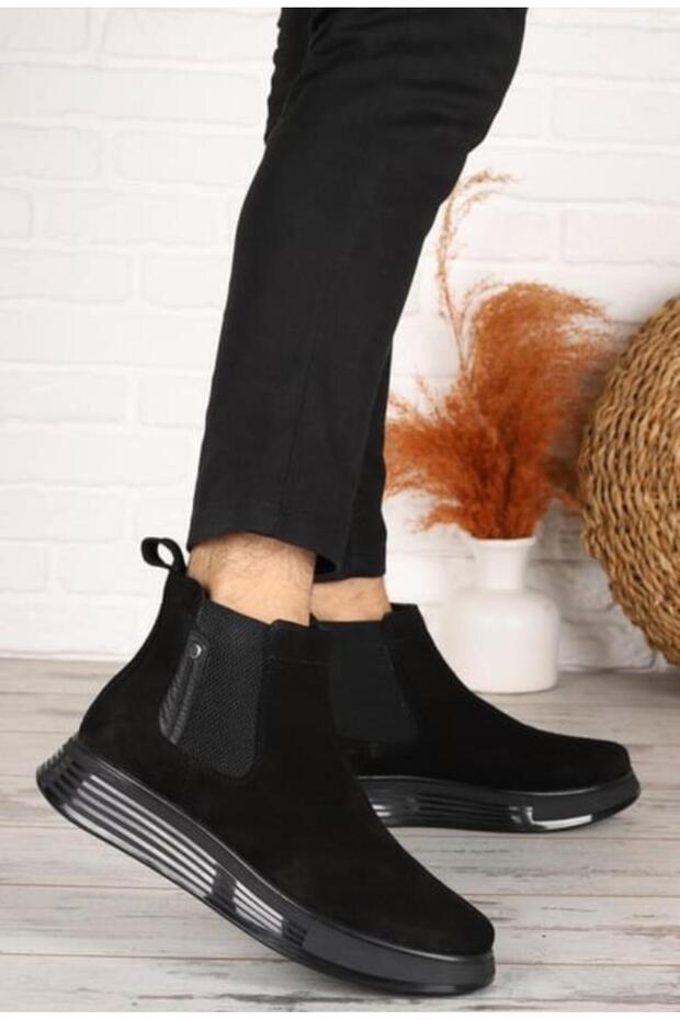 14346 Men's Italian Sole Genuine Suede Leather Chelsea Boots