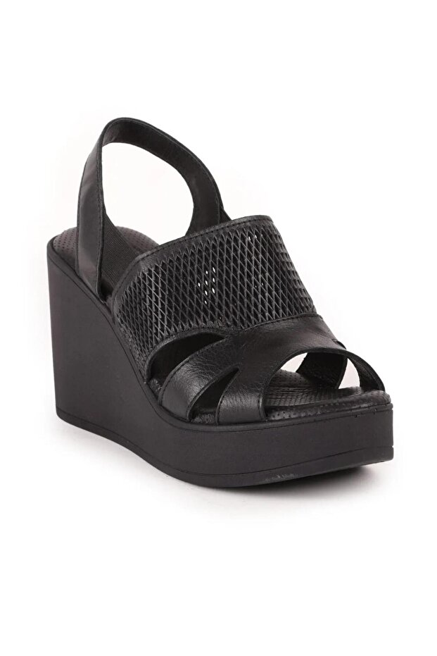 2310801Y Women's Genuine Leather High Padded Sole Sandals
