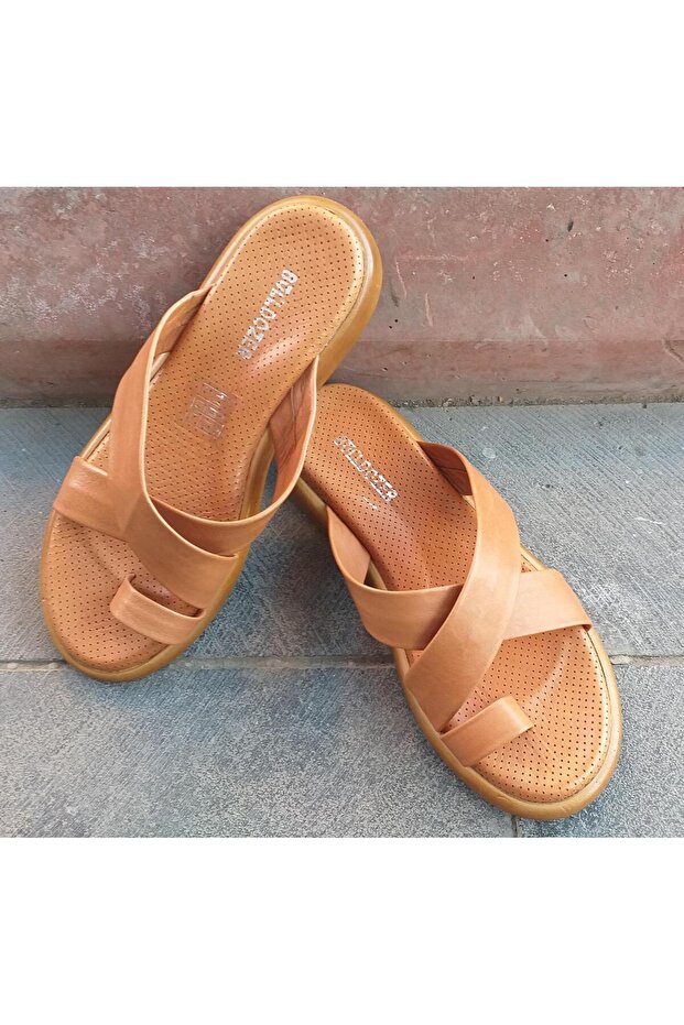 231620 Women's Genuine Leather Anatomical Sole Slippers