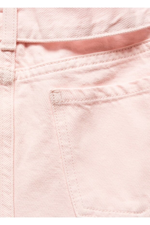 Kemerli paperbag şort - 5