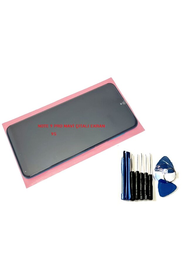Xiaomi Redmi Note 9s Lcd Ekran Dokunmatik Orijinal (FULL ÇITALI MAVİ) Tamir Seti - 1