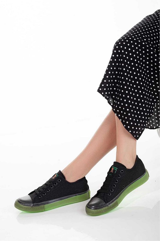 Modatalika Kadın Renkli Taban Sneaker - 1