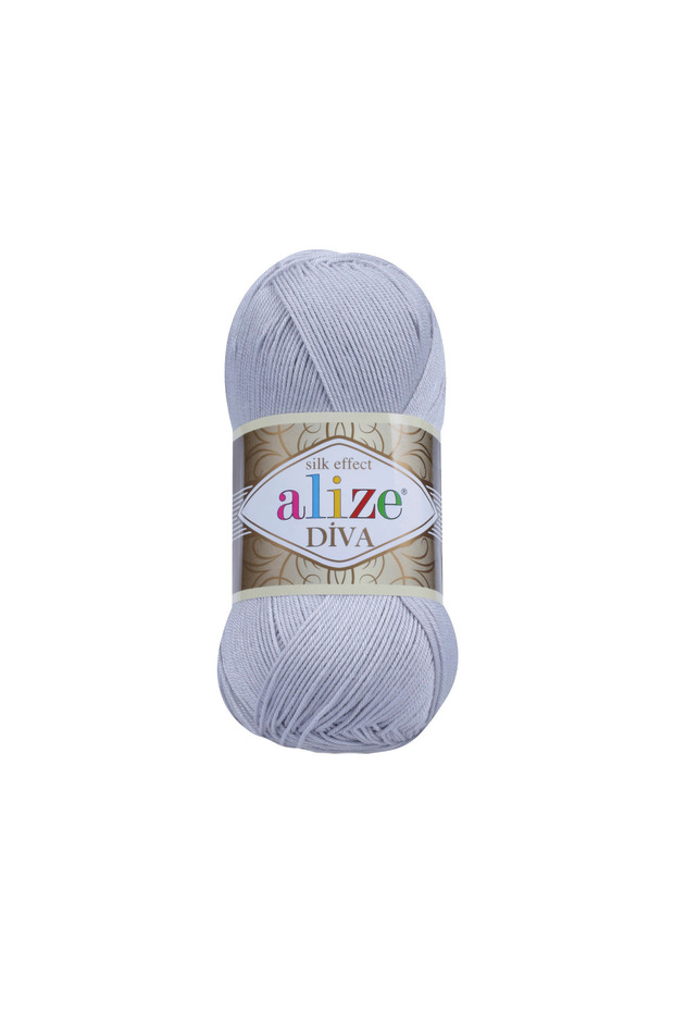 Diva Merserize Ip - 168 Açık Gri - 100 Gr. 350 Mt.-kış Beyazı - 1