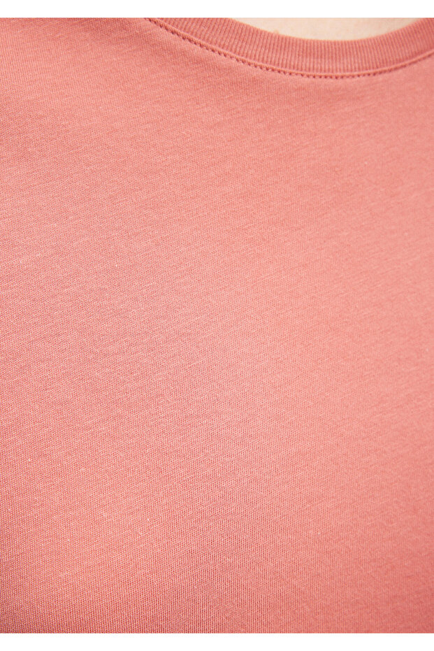 Pembe Basic Tişört Regular Fit / Normal Kesim 1611648-71072 - 5