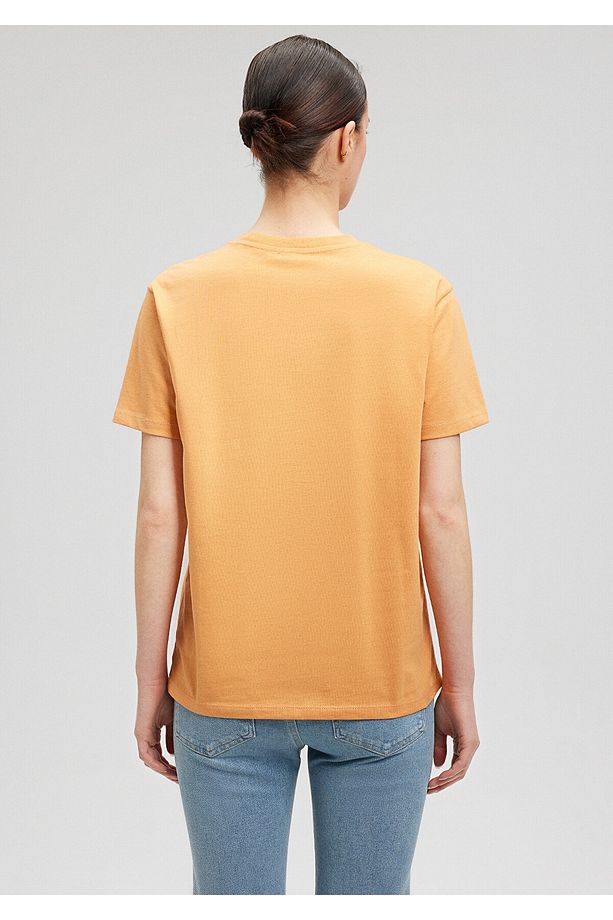 Turuncu Basic Tişört Regular Fit / Normal Kesim 1600965-71405 - 4